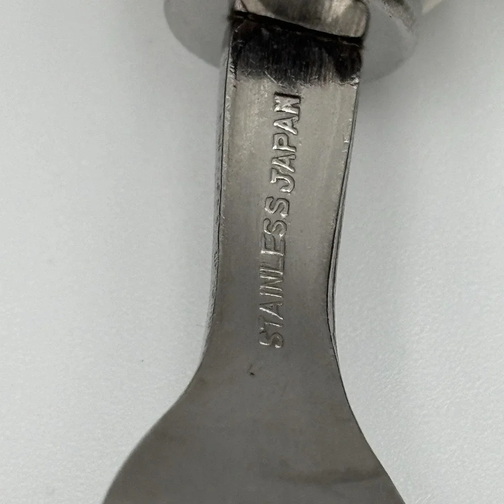 Vintage Knobbler Stainless Japan Christmas Motif Cocktail Appetizer Forks 4pcs‎